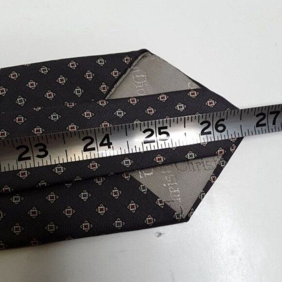Vintage Christian Dior Men's Brown Silk Tie - Picture 9 of 10